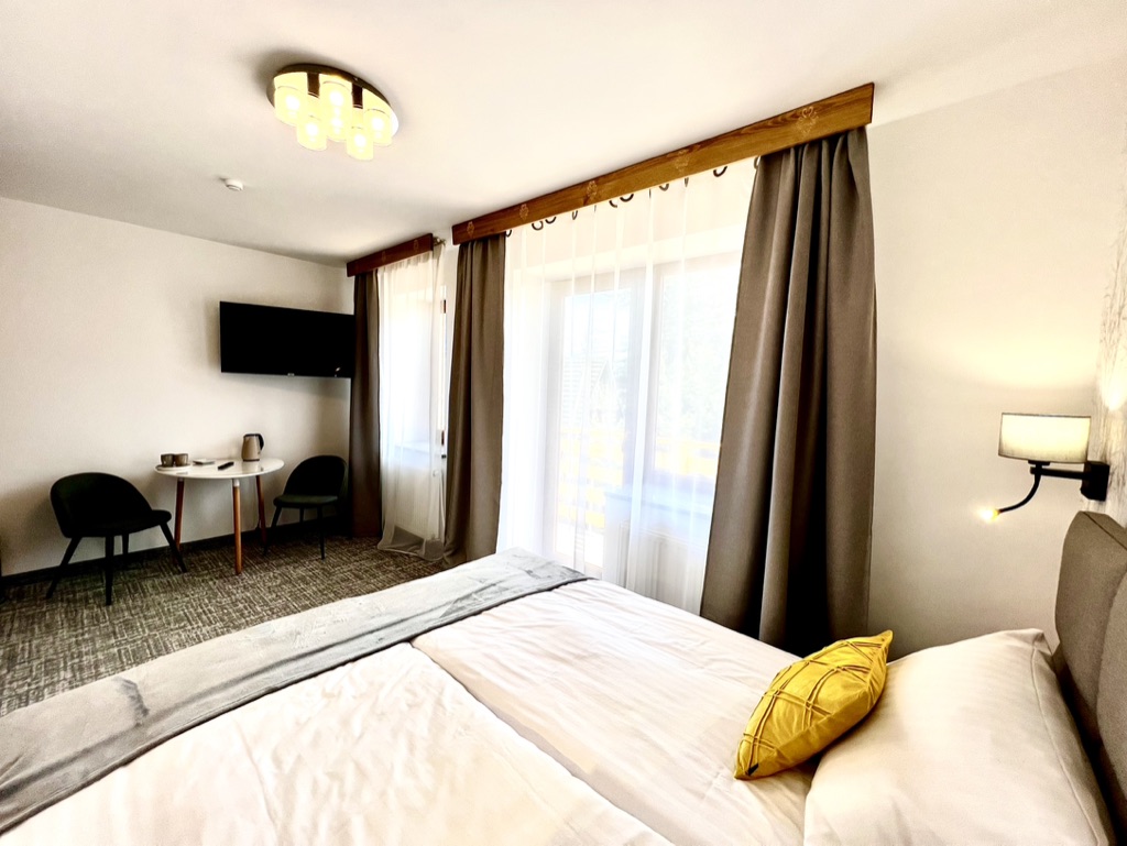 Chybotek room – view from the bed towards the windows